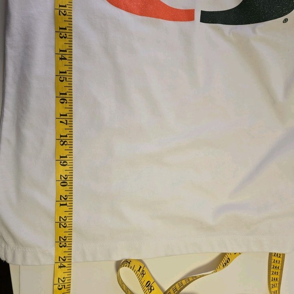 Miami Hurricanes NCAA Colosseum Frost Yourself Notch Neck T-shirt Womens Size L - Picture 7 of 8